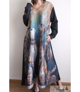 Nauja suknelė su piešiniu